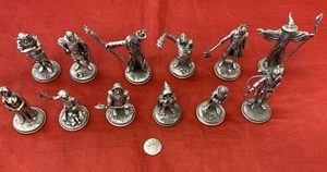 12er Set J.R.R. Tolkien Herr der Ringe Zinn Miniaturen - 1979 Elan Merch - Bild 1 von 13