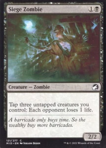 SIEGE ZOMBIE 121/277 MIDNIGHT HUNT MTG MAGIC NM (yourdeckbuilder) - Picture 1 of 1