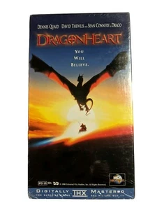 New Dragonheart VHS Video Cassette Tape W Slip Case Cover Brand Factory Sealed - Picture 1 of 9