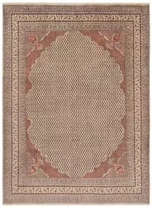Sarough Tissé à la Main Tapis de Perse 338x250 cm-Indian, Orient, Tapis, , Beige - Picture 1 of 12