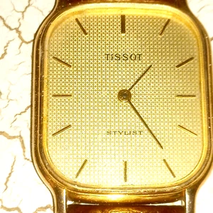 gT8  TISSOT STYLIST ELEGANT manual wind GOLD FILLED 17 RUBIS VINTAGE 1960 ap - Bild 1 von 3