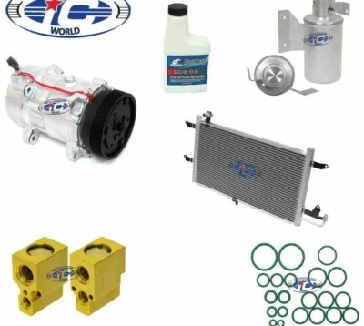 Kit de compresor y condensador de aire acondicionado para Volkswagen Passat 1995-1997 OEM SD7V16 57591 Foto 1 de 4