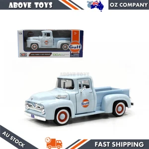 MotorMax 1:24 Scale Gulf 1955 Ford F-100 Pickup Truck New In Box #79659 - Picture 1 of 3