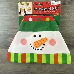Christmas Puppet Style Funny Silly Snowman Hat Cap Christmas Holiday Party - Picture 1 of 8
