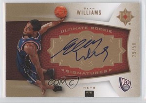 2007 Ultimate Collection Signatures Gold /50 Sean Williams #143 Rookie Auto RC