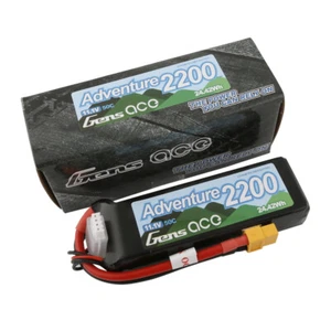 Gens Ace Adventure 2200mAh 3S 11.1V 50C Lipo Battery w/ XT60 Plug For RC Crawler - Picture 1 of 7