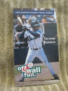 Tacoma Rainiers baseball 1996 AAA Triple A pocket schedule Cheney Stadium - Picture 1 of 4