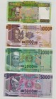 GUINEA: 5 banknotes Set - 500,1000,2000, 5000 Francs 2015-2018  UNC Banknotes