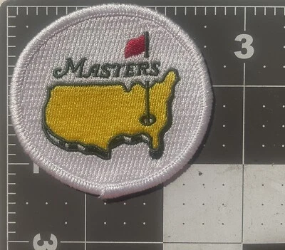 MASTERS Logo Patch. Adhesive backing for iron-on. Approximately 2.5 inch size