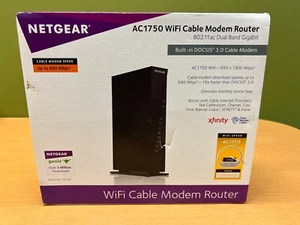 NOWY NETGEAR AC1750 Kabel WiFi Modem Router 802.11ac Dual Band Gigabit - Zdjęcie 1 z 5