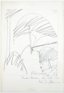 Gerhard Hoehme - Zeichnung - handsigniert und datiert - Bild 1 von 1
