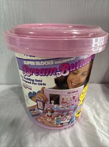 RARE! Vintage 1990 Tyco Super Blocks Dream Builders Set Ice Cream Shop - Picture 1 of 9