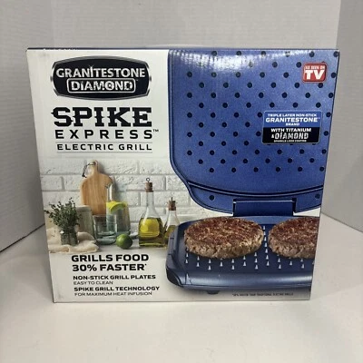 Granitestone Diamond Spike Express Electric Grill New! As Seen On Tv - Image 1 of 4