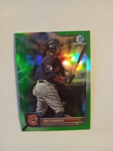 /99 Jose Ramirez Green Refractor Cleveland Guardians - Picture 1 of 3