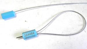 20 Schlösser Stahlkabel Dichtung Draht 12" LANG x 1/16" Sicherheitsverriegelung Inspektionsschilder - Bild 1 von 5