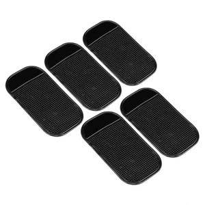 5Pcs Car Grip Pad NOn Slip Sticky Anti Slide Dash Cell Phone Holder Black Mat - Picture 1 of 7