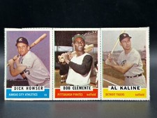 1962 Bazooka Box Panel with Roberto Clemente and Al Kaline