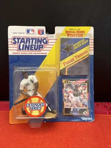 1992 Starting Lineup Frank Thomas Chicago White Sox Figure, Poster, and Card Cover