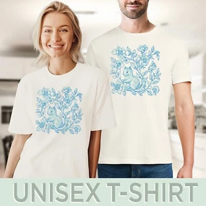 Pink Floral Tee Cherry Blossom Graphic Shirt - Picture 1 of 7