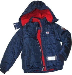 New Kid's Tommy Hilfiger Fleece Lined Hoodie Puffer Jacket - $100 MSRP -Size 5/6 - Picture 1 of 6