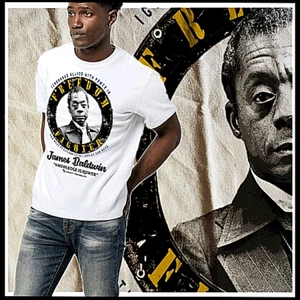 Camiseta James Baldwin Historia Negra Melanina Africana Cita Orgullo Africano Libertad - Imagen 1 de 1