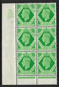SG 471C 7D dunkle Farben S46 10 ohne Punkt Perf 6 (I/P) Block 6 UNMONTIERT POSTFRISCH/MNH - Bild 1 von 1