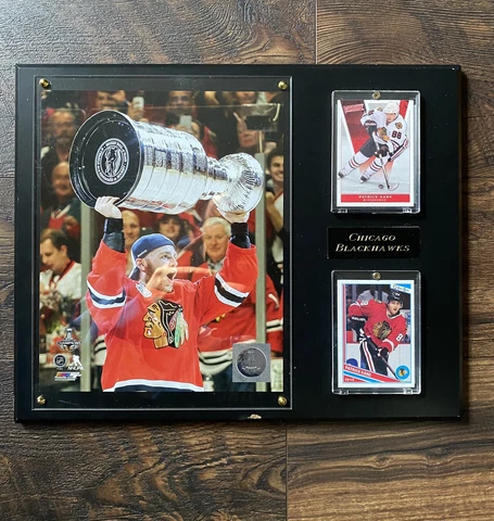 NHL Chicago Blackhawks Patrick Kane w Stanley Cup Individual Player Plaque 12x15 Cover
