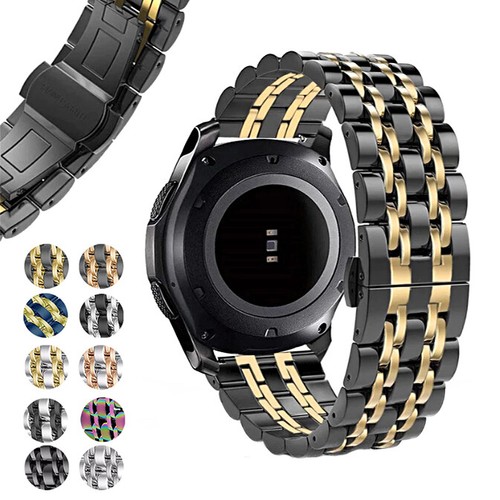 CARTIER Orologio Cinturino Cinturino Orologio Fibbia Farfalla Acciaio Inox 20mm (10 Colori)