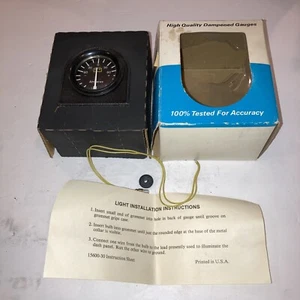 Vintage TRW Ammeter, 2” Illuminated w/ Bracket 610503 USA 60-0-60 New Old Stock - Foto 1 di 11