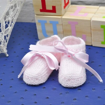 Patucos  de punto para Bebé - HECHO A MANO - Imagen 1 de 4