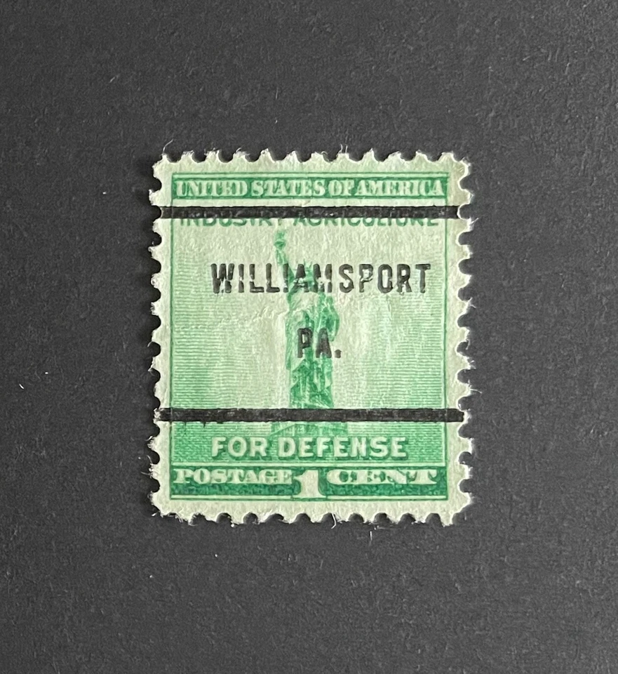 Williamsport, Pennsylvania Type 61 Precancel - 1 cent Defense Issue US #899 - PA - Image 1 of 1