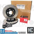 FOR VW GOLF 1.8 T GTI MK4 ANNIVERSARY 01-05 REAR GROOVED BRAKE DISCS BREMBO PADS