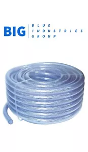 Strapazierfähiger verstärkter PVC-Geflechtschlauch in Lebensmittelqualität 30 m - GROSS - Bild 1 von 2
