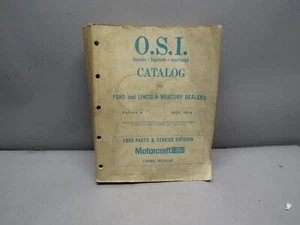 Ford OSI parts catalog obsolete supersede interchange July 78 Volume 4 - Picture 1 of 2