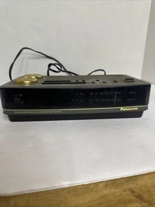 Vintage Panasonic Analog Bell Alarm Clock Radio | PHYSICAL BRASS BELLS | WORKING - Picture 1 of 10