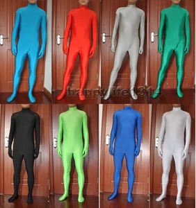 Halloween Party Unisex spandex zentai costume Skin bodysuit headless size S-XXL - Picture 1 of 11