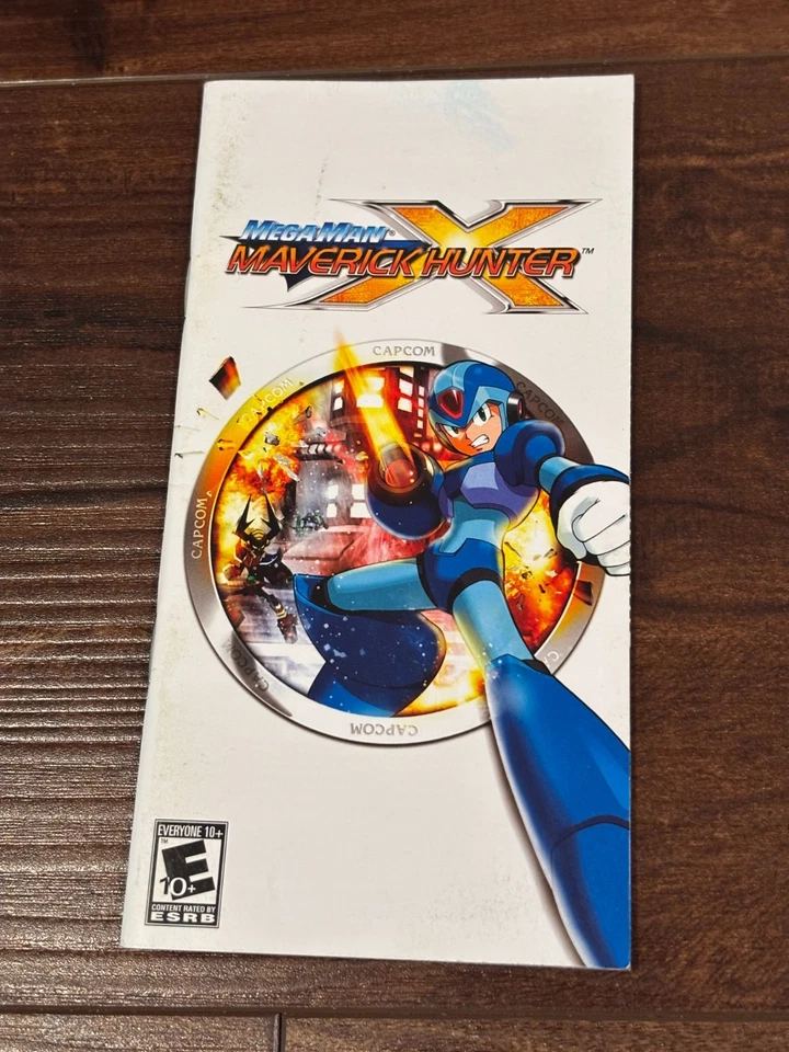 Mega Man X Maverick Hunter Megaman 10 Sony PSP Playstation Portable Manual Only - Image 1 of 1