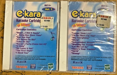 Cartucho de karaoke E-Kara volumen 1 y 2 sellado de fábrica NUEVO Foto 1 de 4