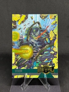 Venom Possesses The Punisher 1995 Fleer Marvel Metal Blaster #136 Alternate M - Picture 1 of 2