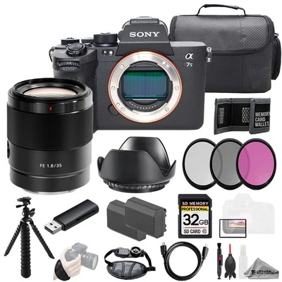 Sony a7S III + Sony FE 35 мм f/1.8 объектив + 32GB + Ext Bat + 3 ПК фильтр-комплект - Изображение 1 из 4