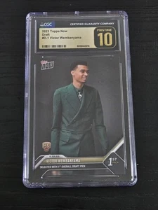 Victor Wembanyama 2023 Topps Now Draft #D-1 CGC Prestine 10 Rookie - Picture 1 of 2