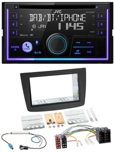 JVC MP3 USB 2DIN DAB Bluetooth CD Autoradio für Alfa Romeo Mito 08-14 955 ISO sc - Bild 1 von 10