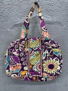 Vera Bradley Purse Medium Floral Quilted Shoulder Bag Retired Handbag Tote - Picture 1 of 8