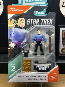 2017 MEGA CONSTRUX COMMANDER SPOCK STAR TREK SERIES 2  - Picture 1 of 6
