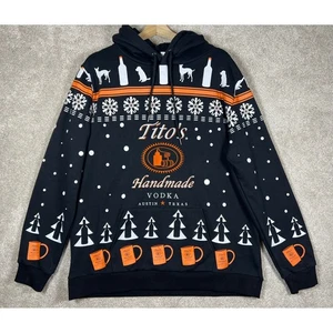 Titos Handmade Vodka HOODIE Austin Texas Black Holiday Neuheit Large - Bild 1 von 13