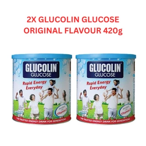 2 X Glucolina Glucosa en Polvo SABOR ORIGINAL 420G Energía Instantánea y Vitamina D - Imagen 1 de 4