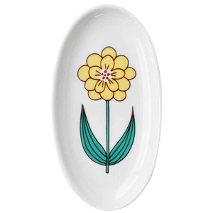 Kutani Ware Harektani Single Oval Small Plate, 13Cm, Boxed, Traditional Craft/M_ - Picture 1 of 7