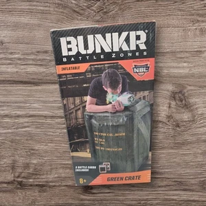 Bunkr Battle Zones aufblasbare grüne Kiste *2 Kampfkarten enthalten* - Bild 1 von 2