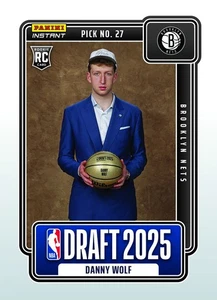 25 Panini Instant NBA Draft Night 24 Danny Wolf Brooklyn Nets Rookie Presale - Bild 1 von 1