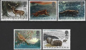 1992 Sg 1587/1591 The Four Seasons. Wintertime MNH - Picture 1 of 2